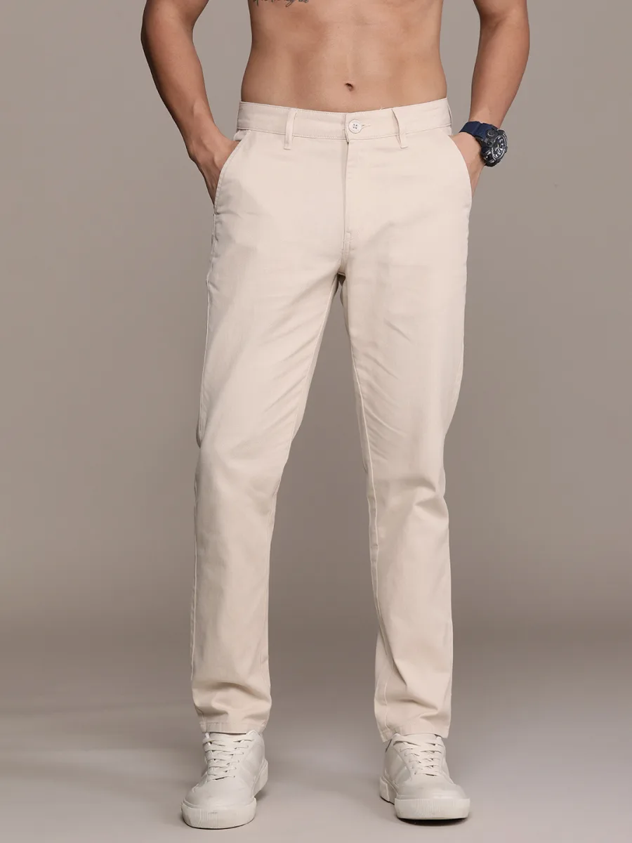 Men Pure Cotton Chinos