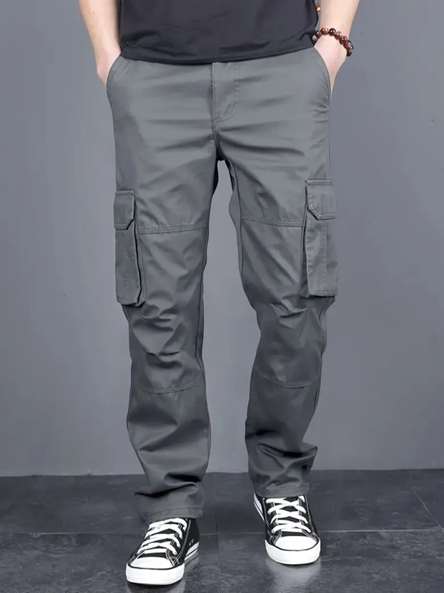 Men Loose Fit Cargos Trousers