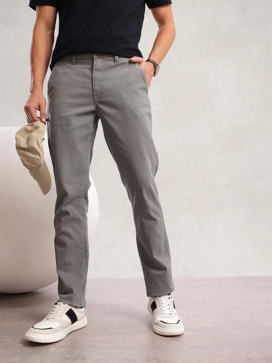 Men Slim Fit Chinos Trousers