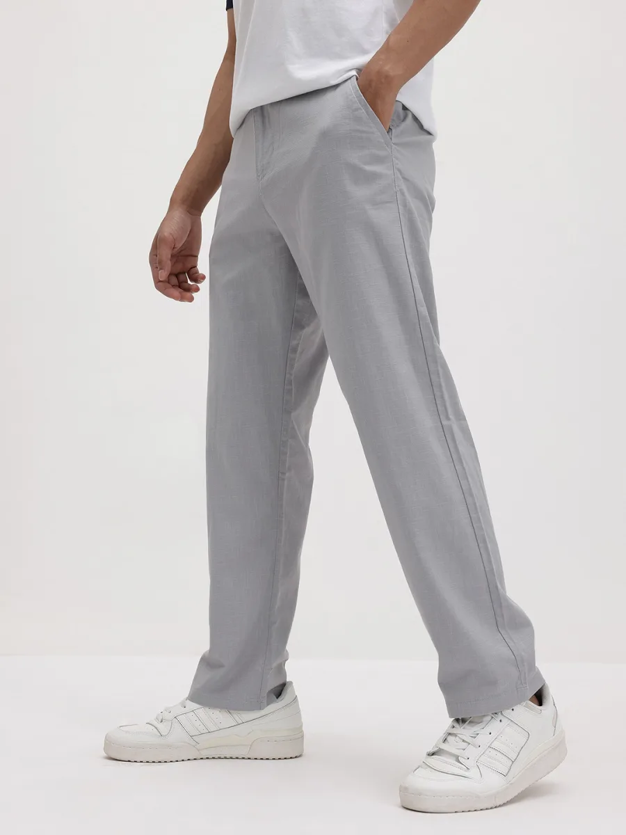 Men Straight Fit Trousers