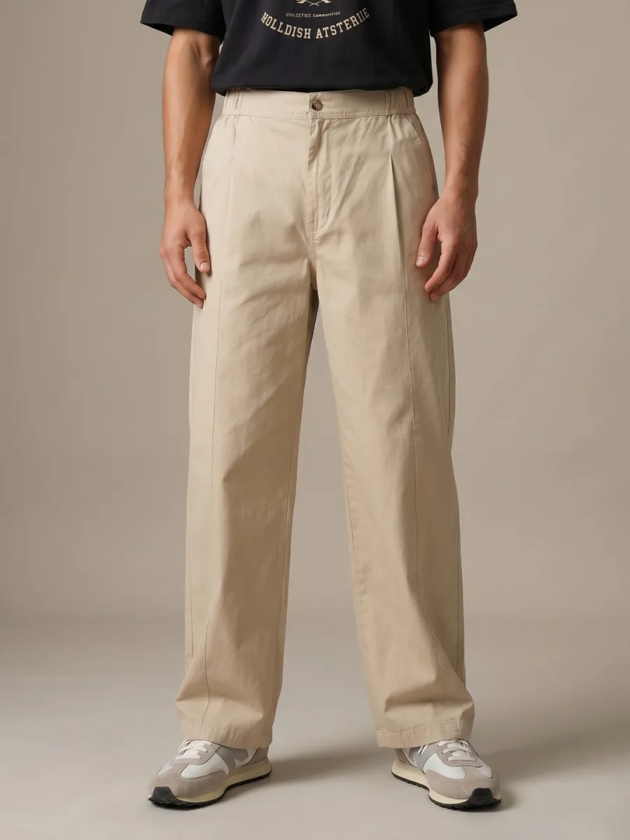 Men Pleated Trousers