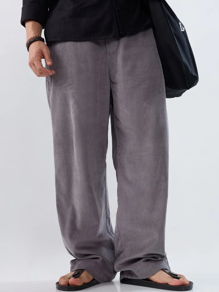 Men Straight Fit Trousers