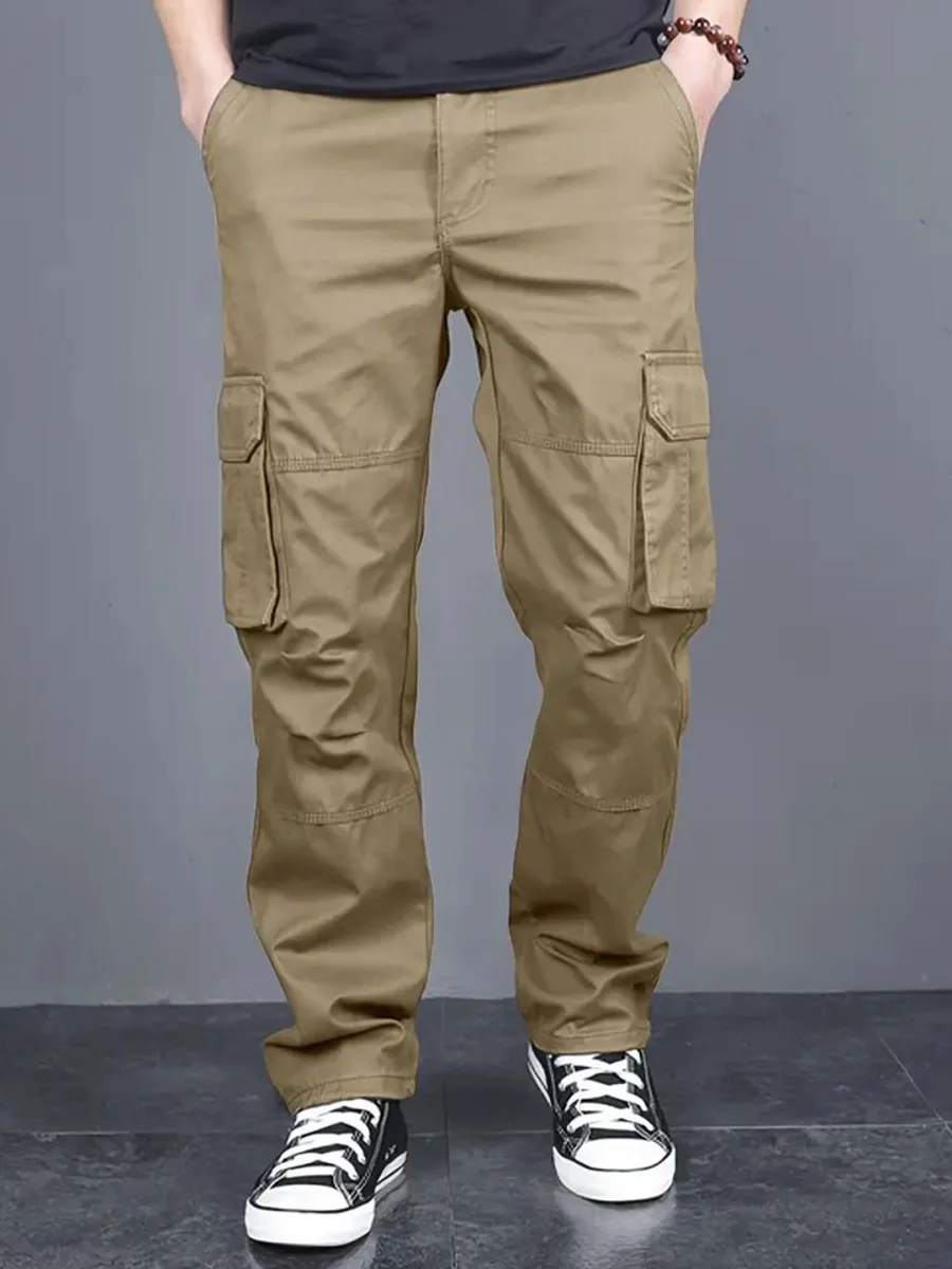 Men Loose Fit Cargo Trousers