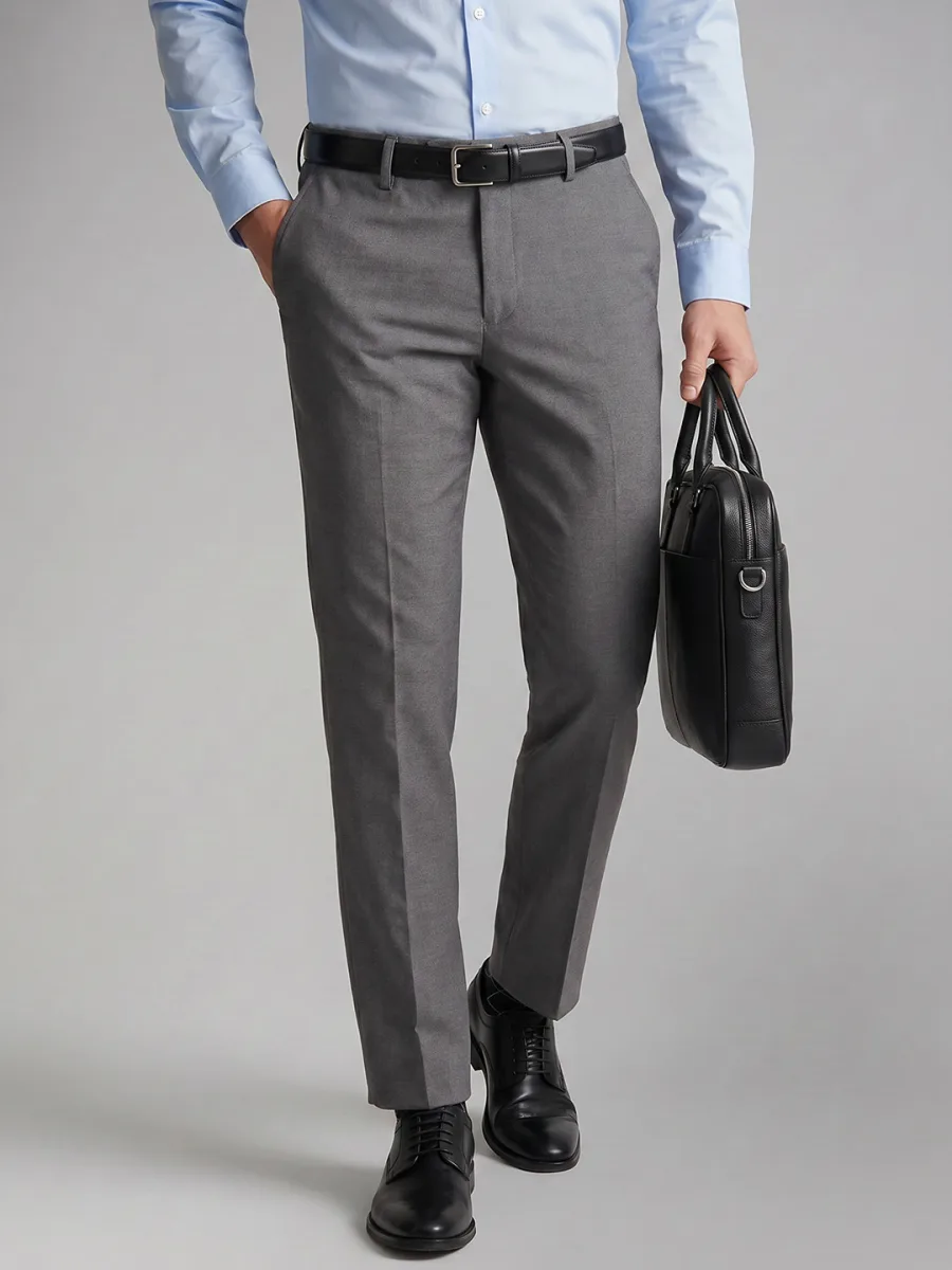 Mid-Rise Formal Trousers