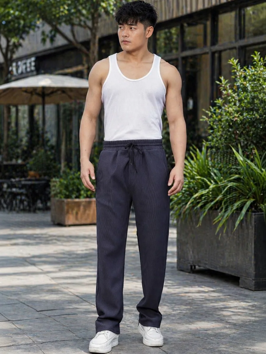 Intense Wide Leg Trousers — Natural