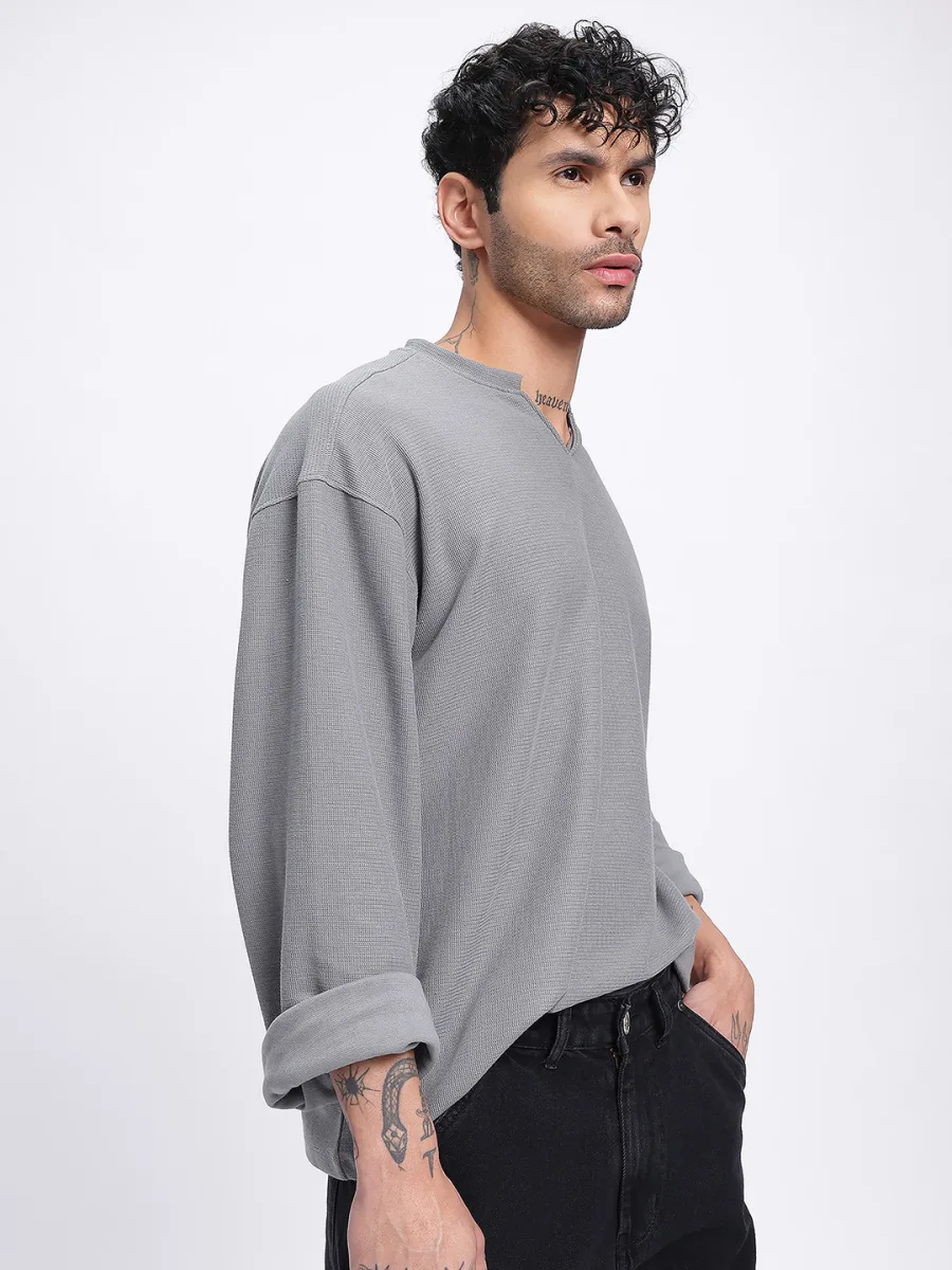 Textured Oversized T-shirt