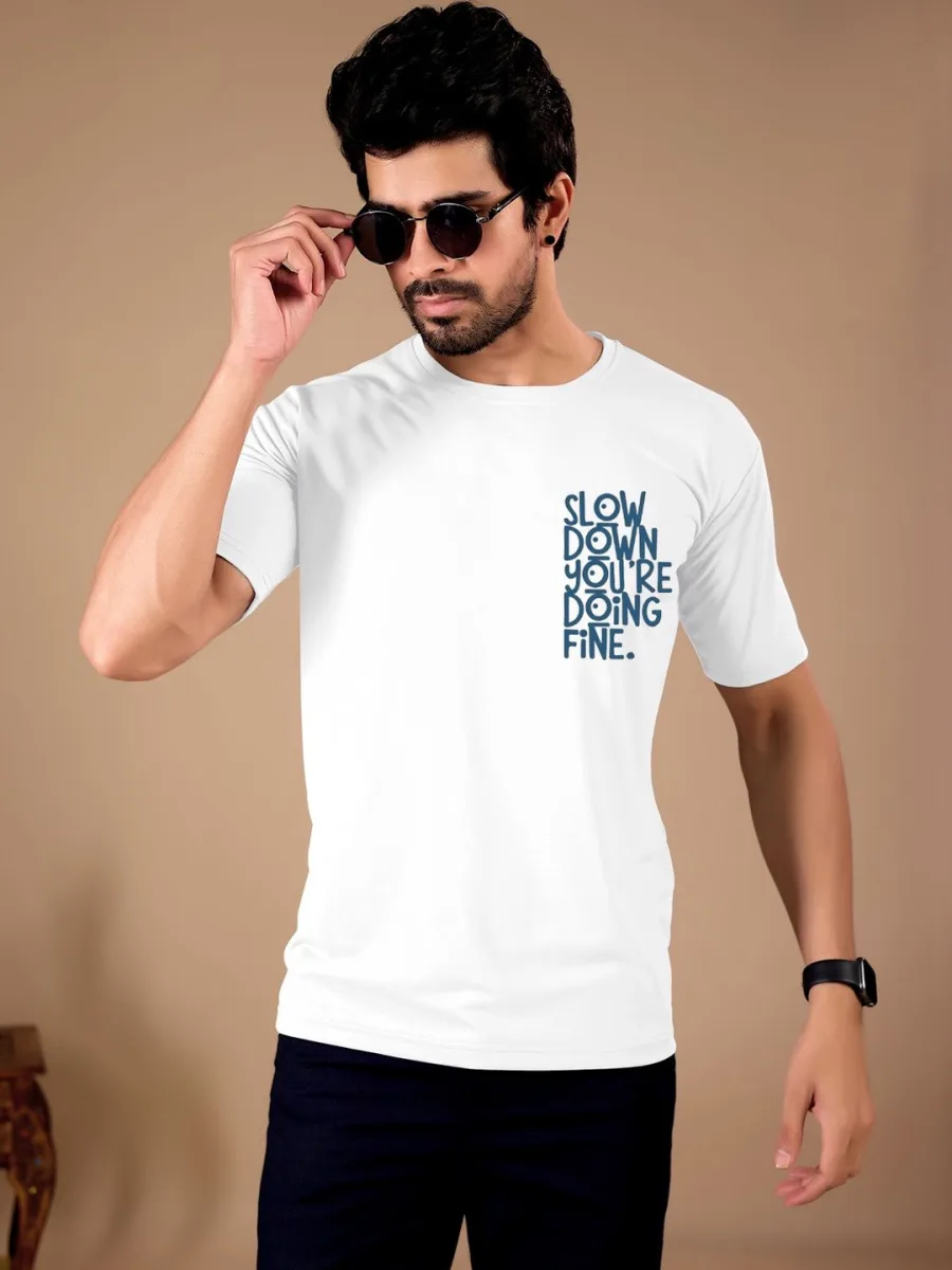 Men Typography Printed T-shirt