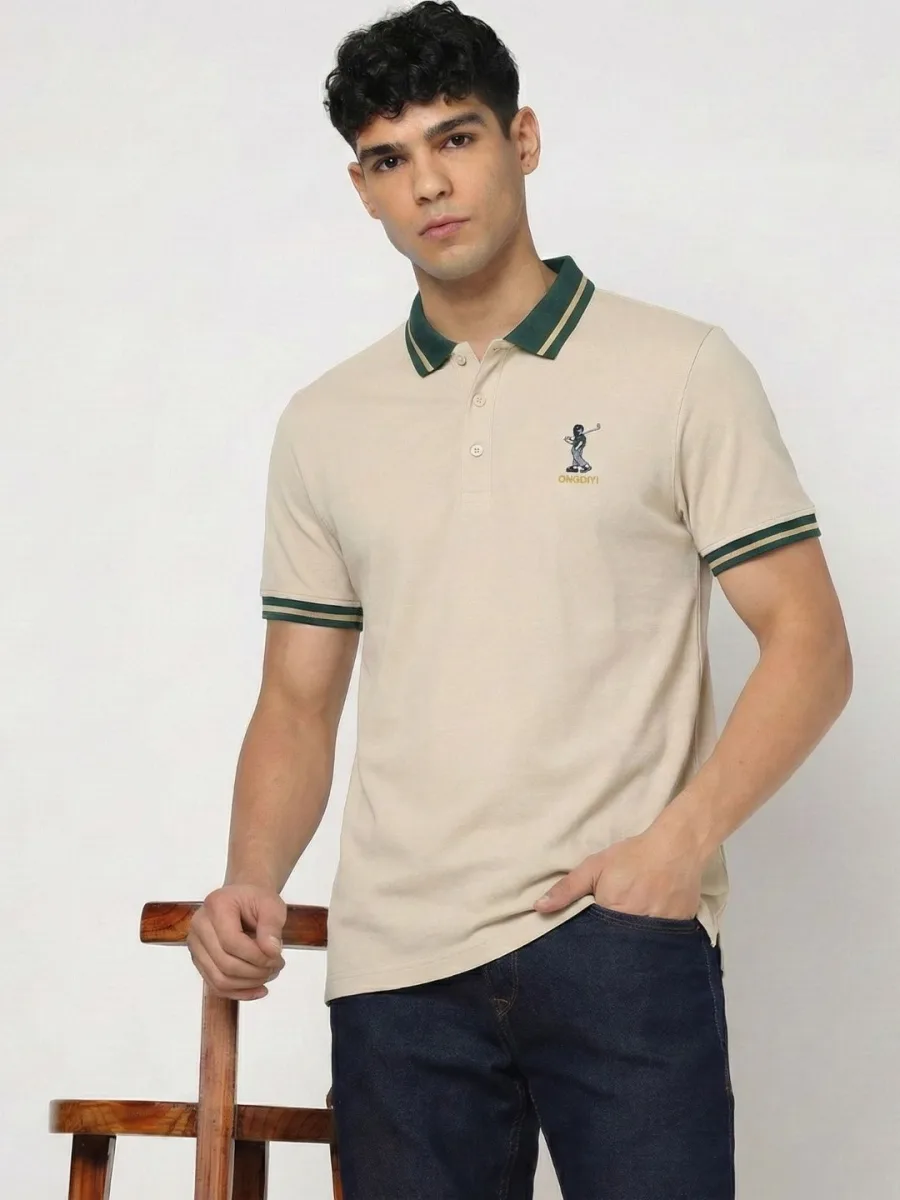 Men Polo Collar T-shirt