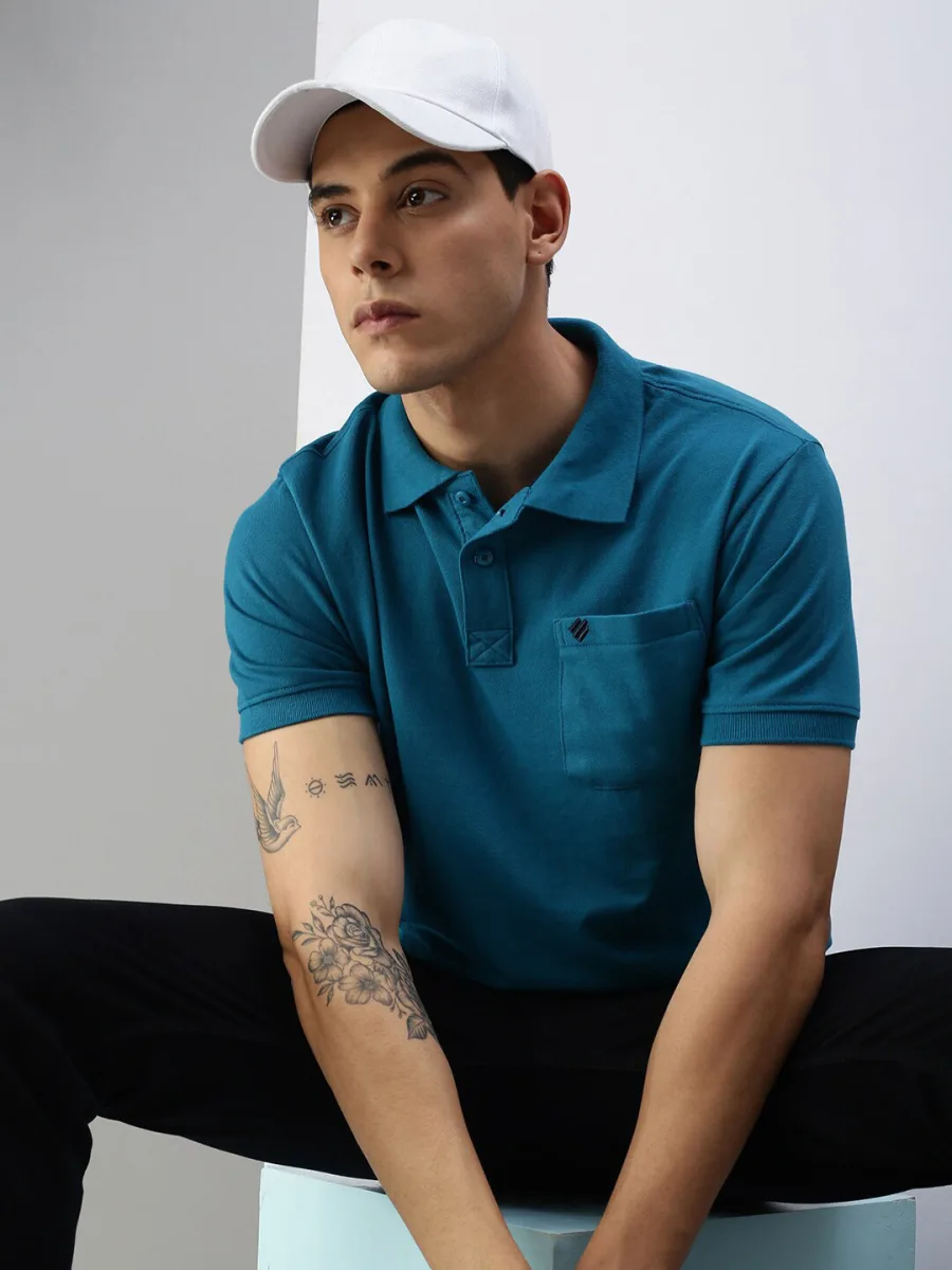 Men Polo Collar T-shirt