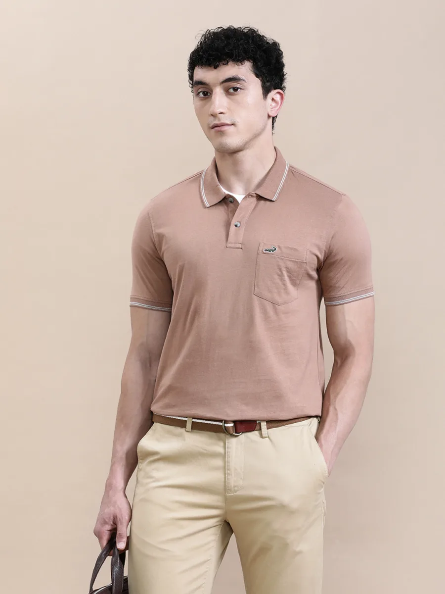 Men Solid Slim Fit T-shirt