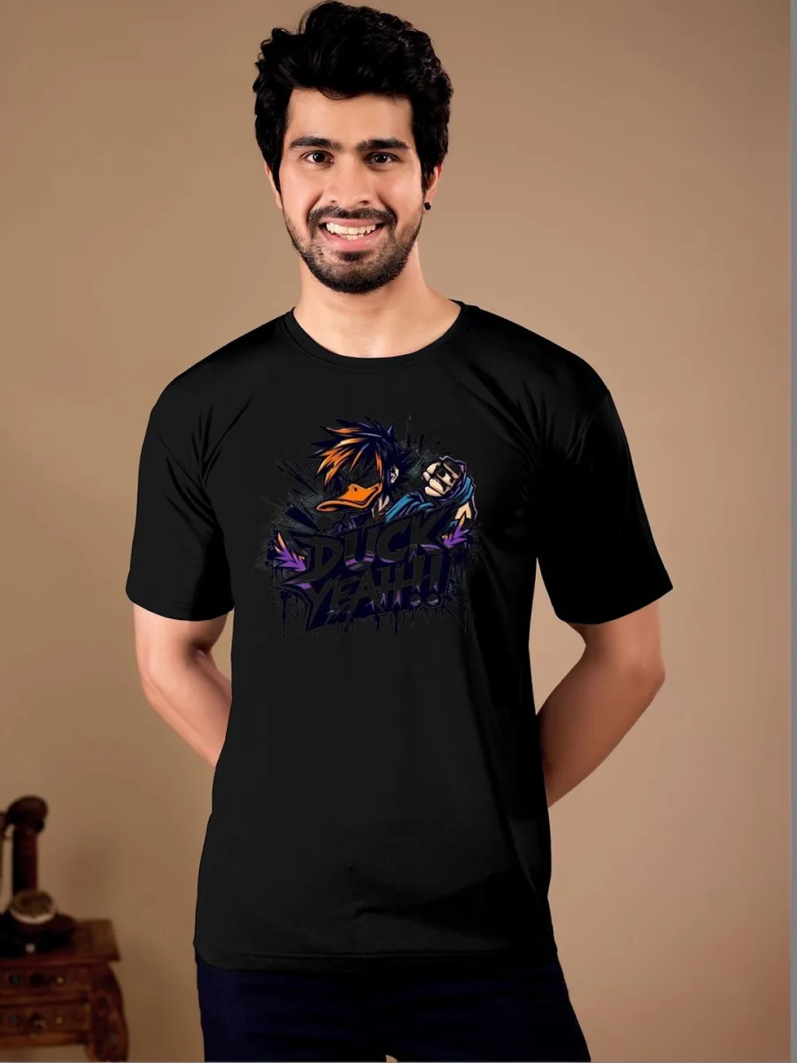 Men Donald Duck Printed T-shirt