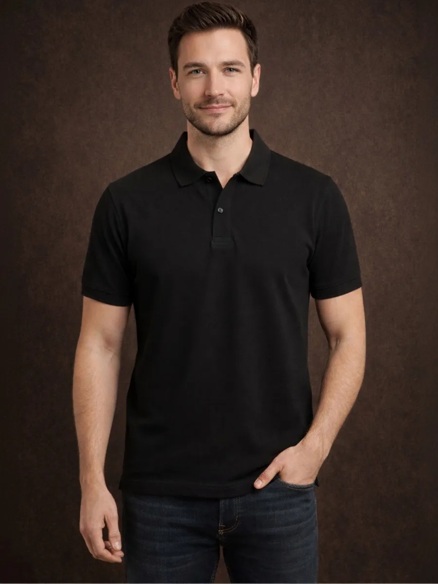 Men Cotton Polo Collar Tshirts