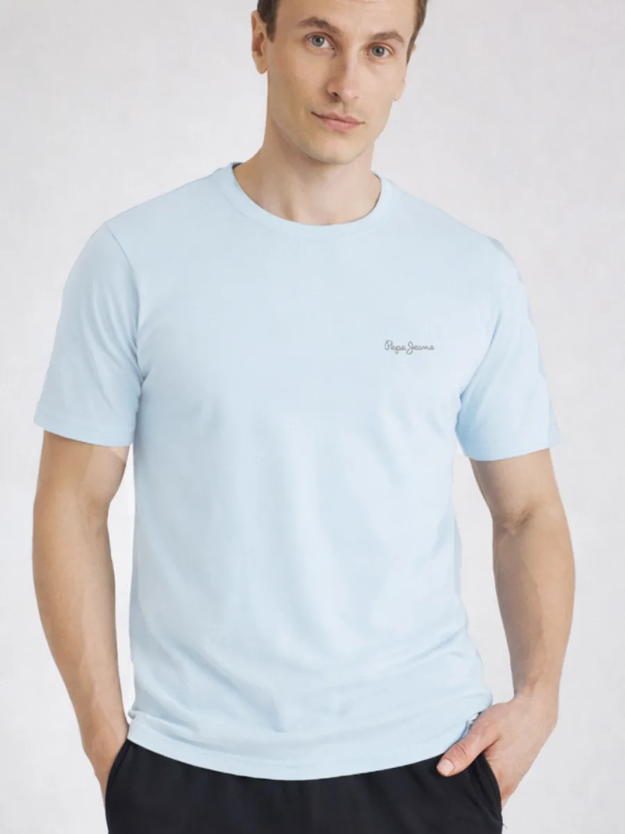 Matte Round Neck T-Shirt — Blush