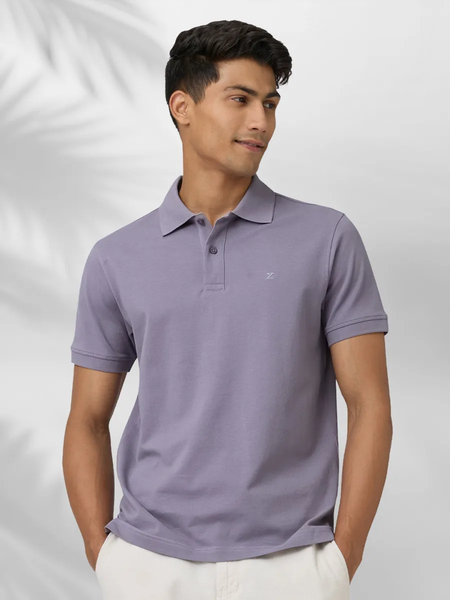 Polo Collar Cotton T-shirt