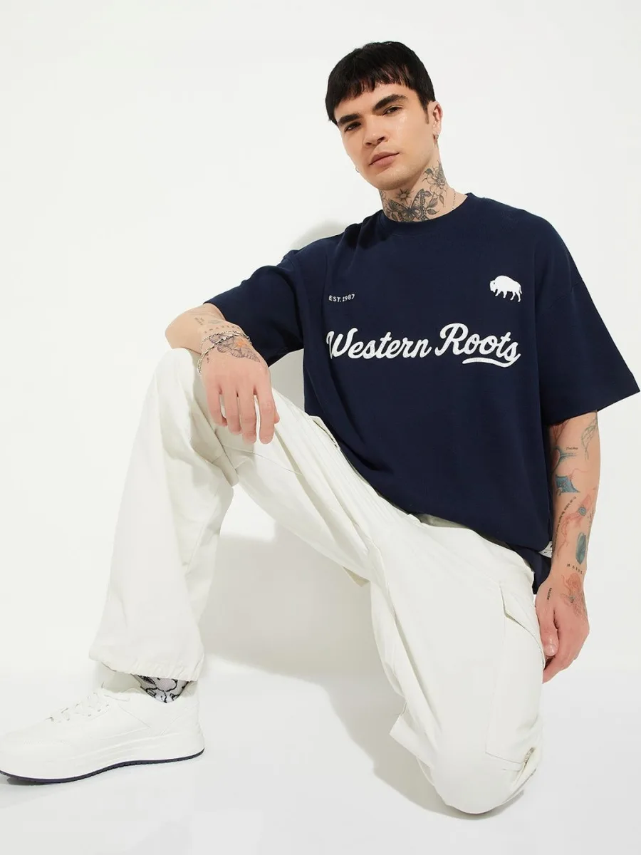 Men Typography Printed T-shirt