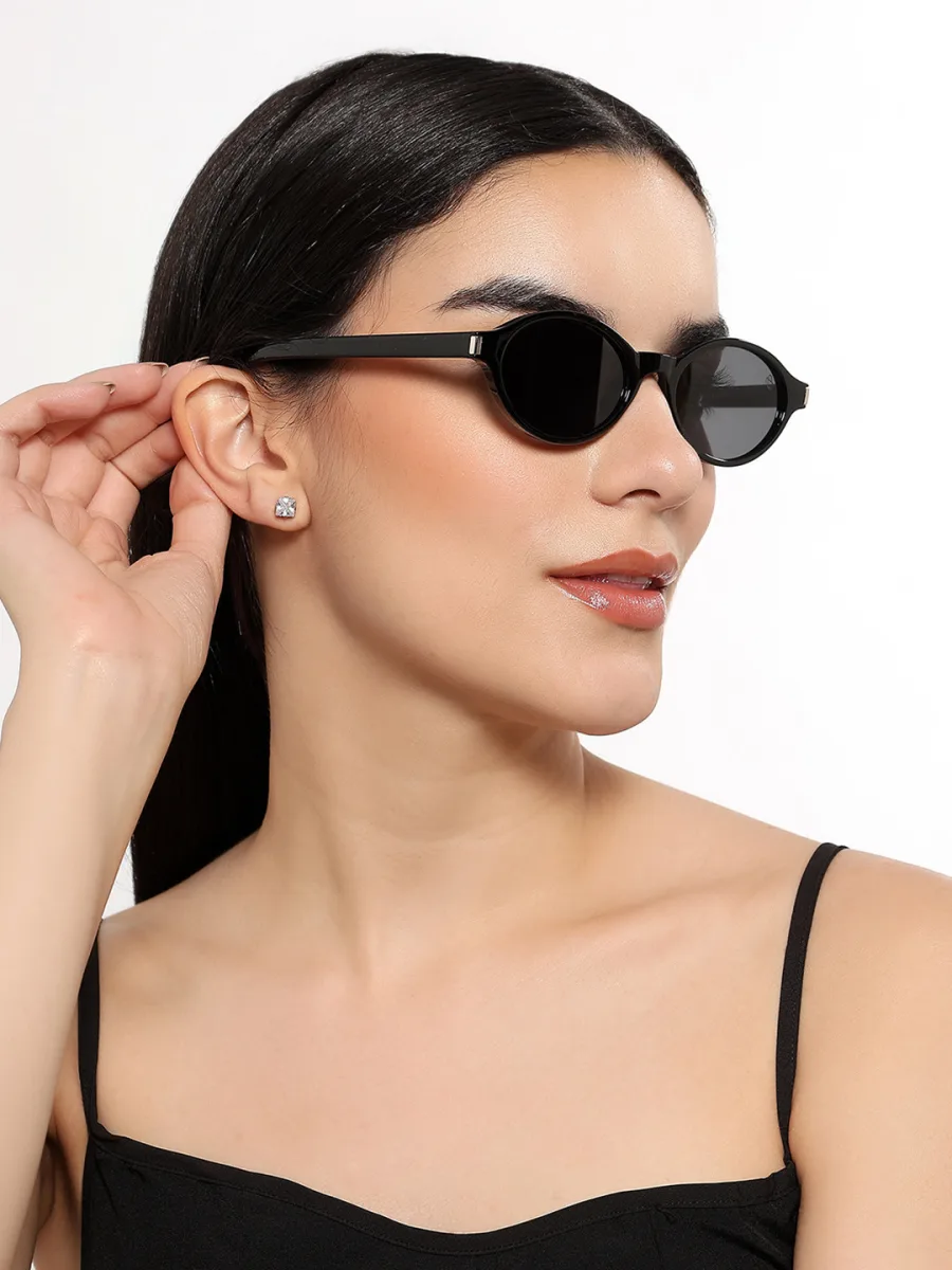 Black Oval Sunglasses