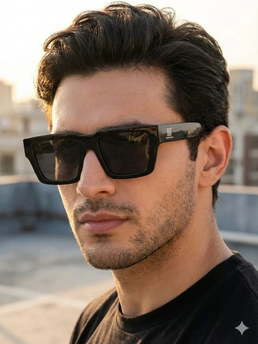 Black Square Sunglasses