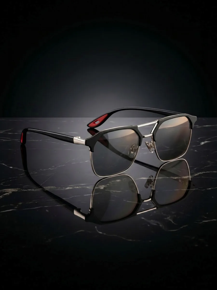 Black Browline Clubmaster Sunglasses