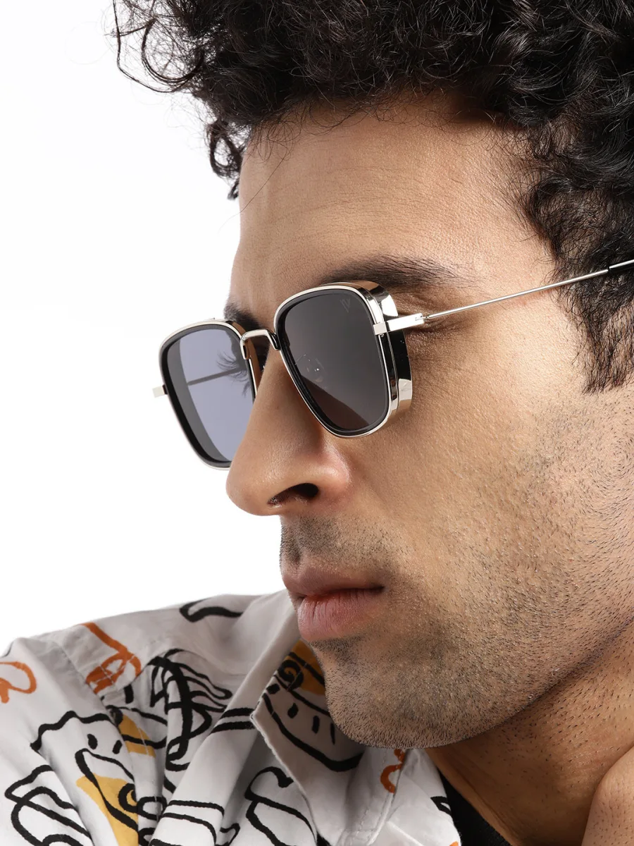 Silver Square Sunglasses