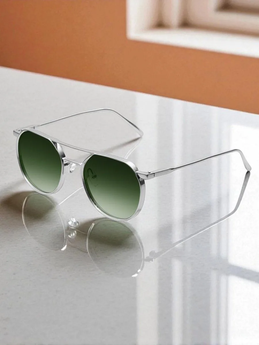 Silver Round Sunglasses
