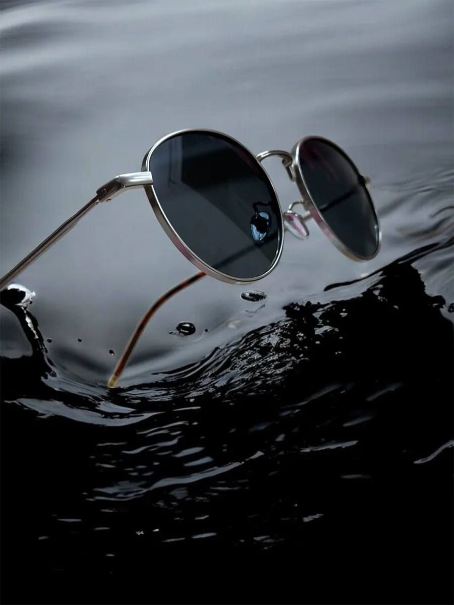 Silver Round Sunglasses
