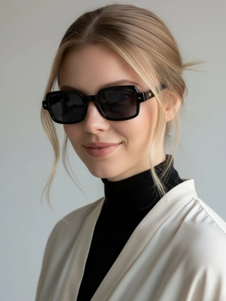 Black Square Sunglasses