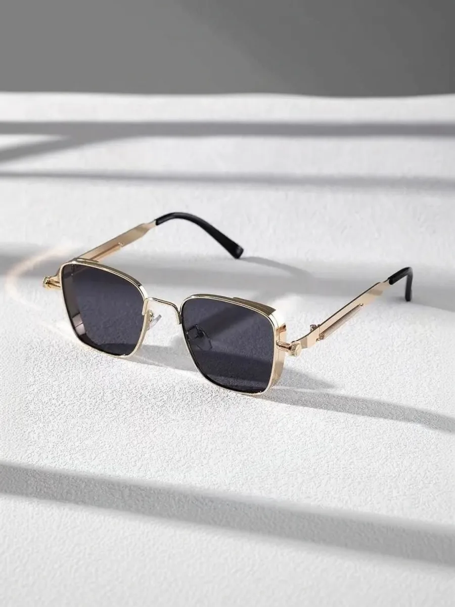 Gold Square Sunglasses