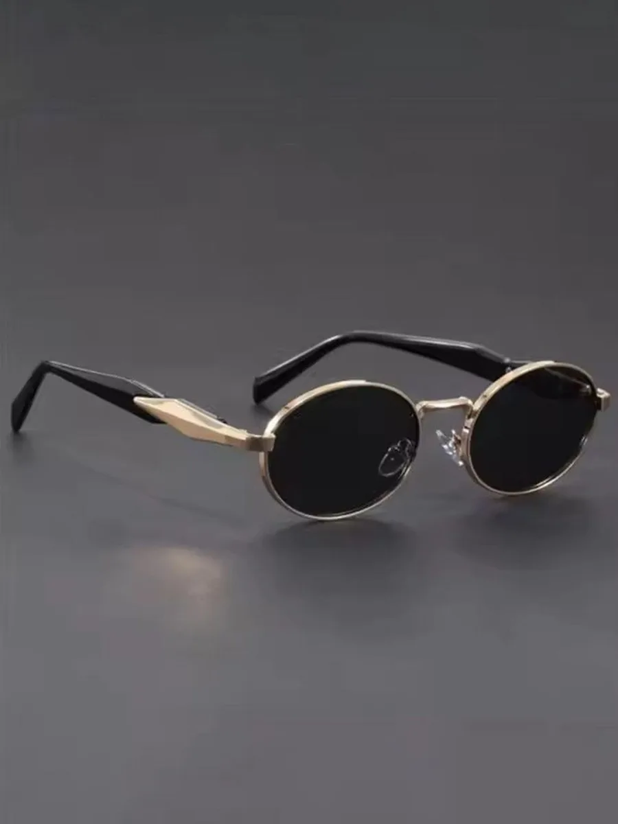 Gold Round Sunglasses