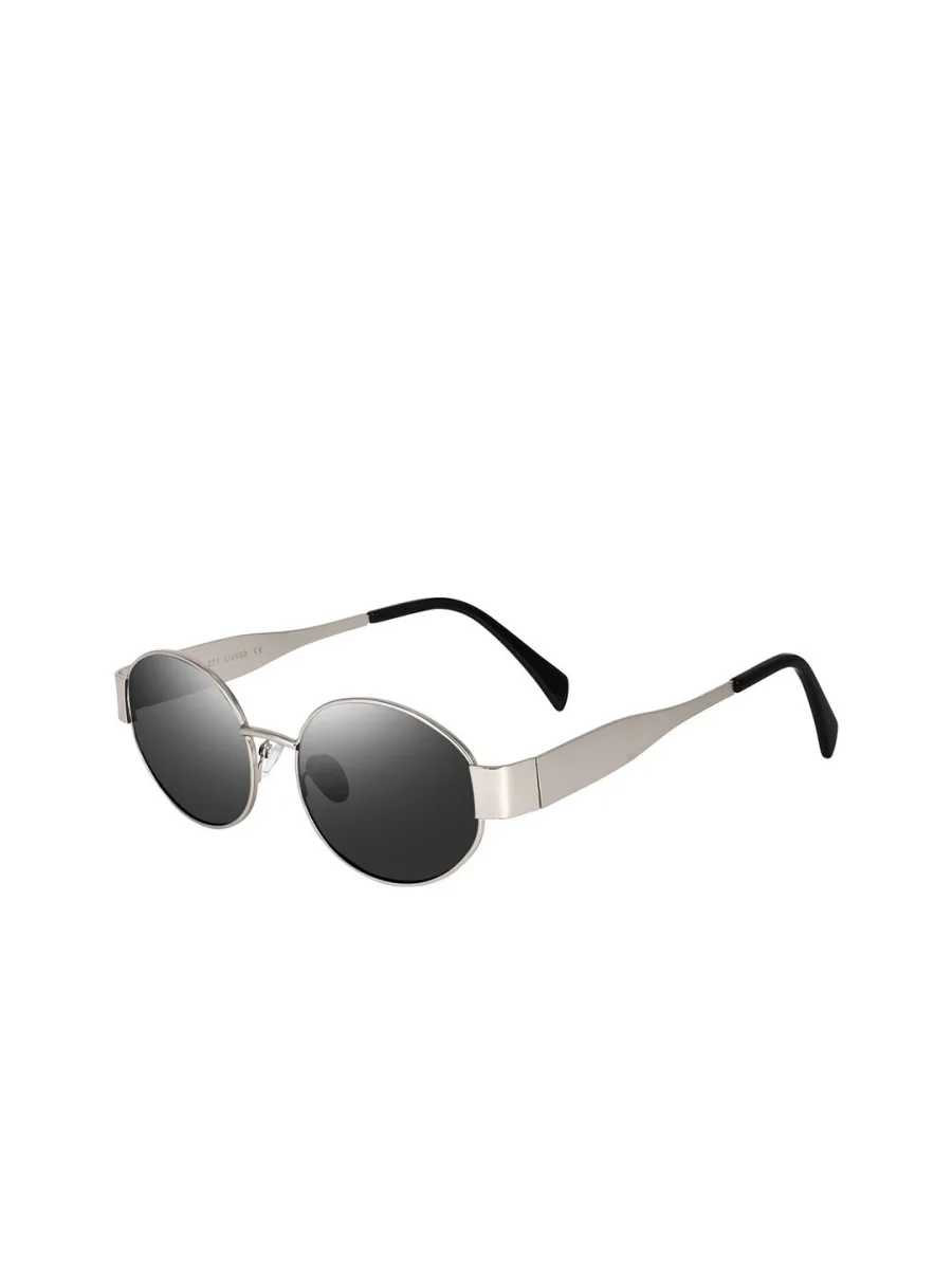 Silver Oval Sunglasses