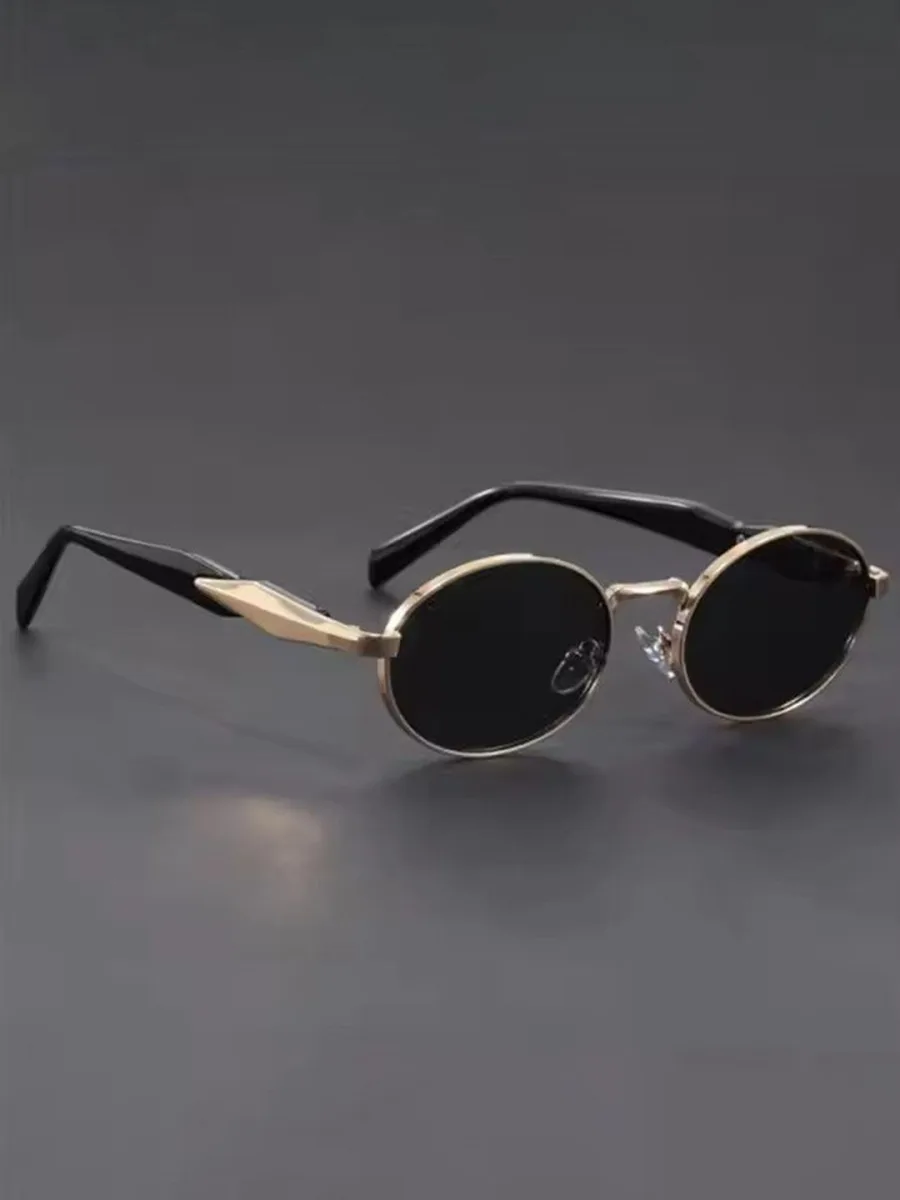 Gold Round Sunglasses