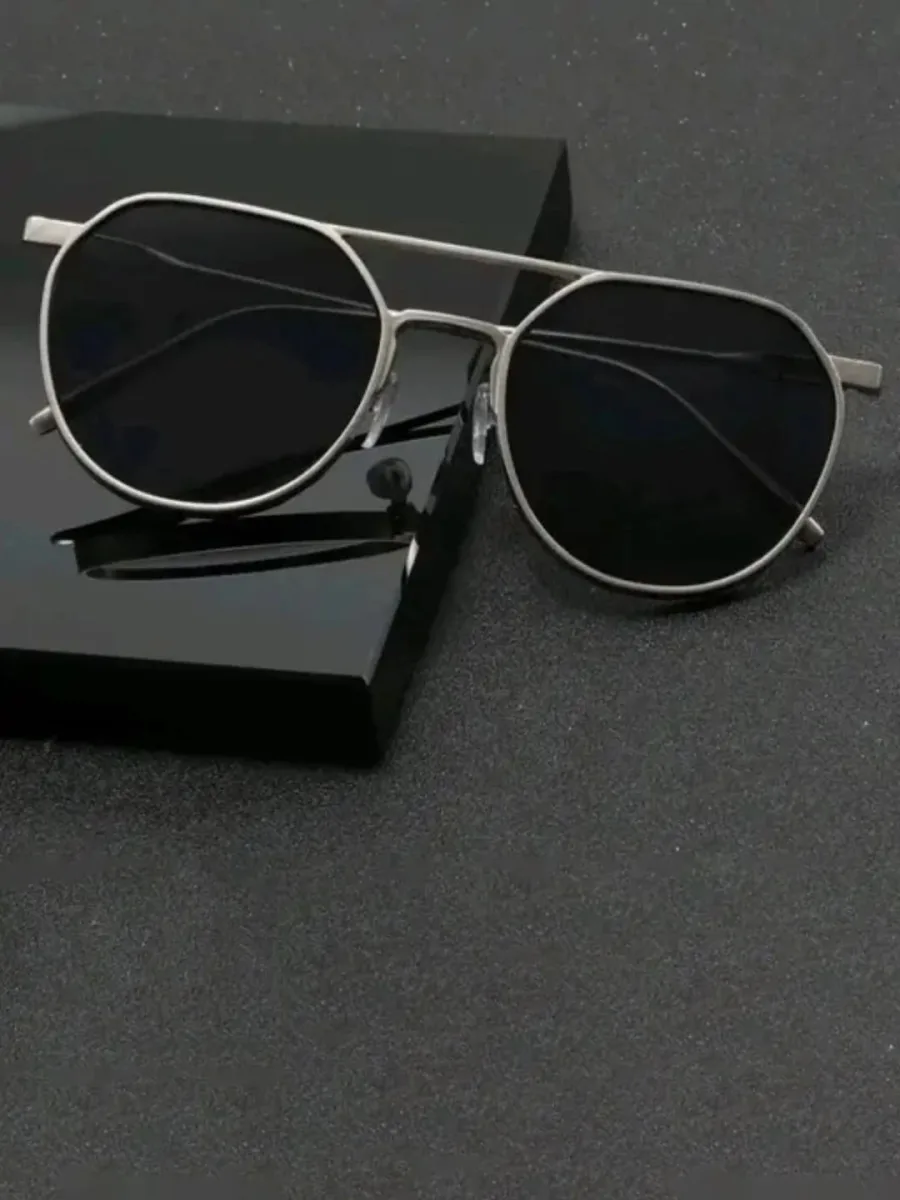 Silver Aviator Sunglasses
