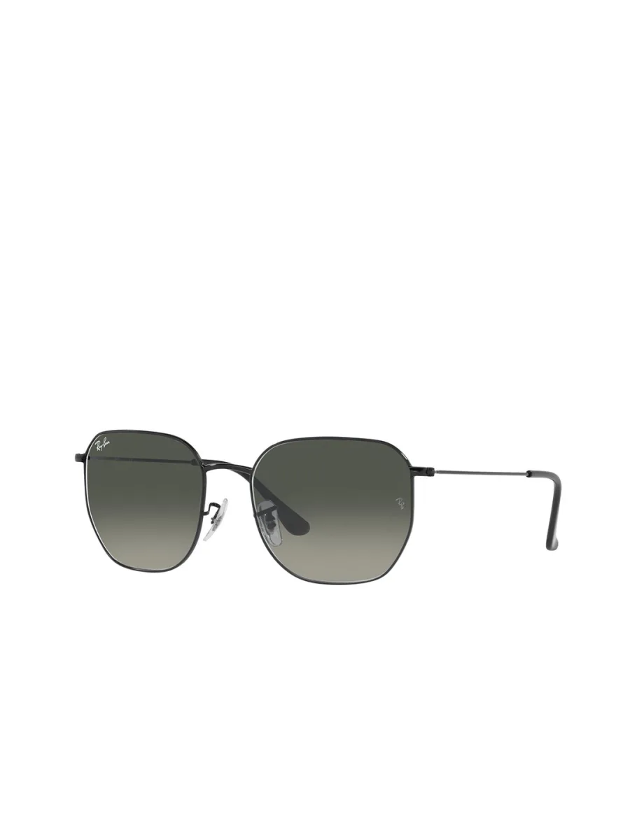 Black Grey Gradient Hexagonal Sunglasses