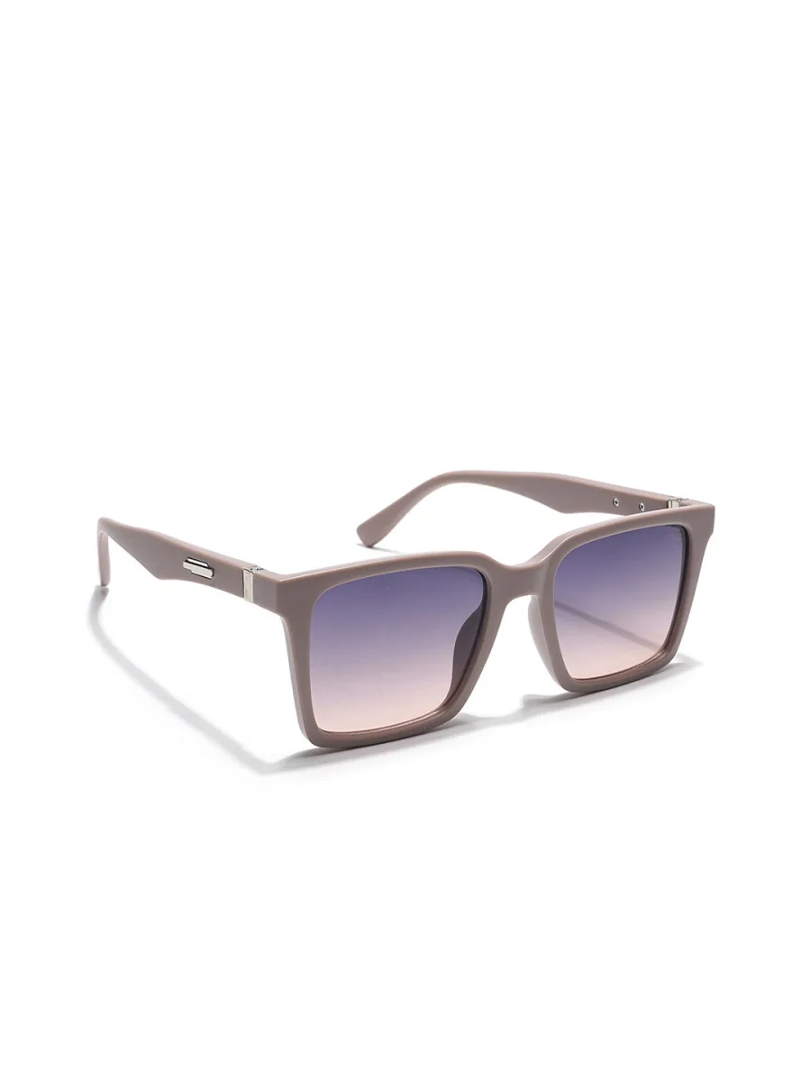 Beige Gradient Square Sunglasses