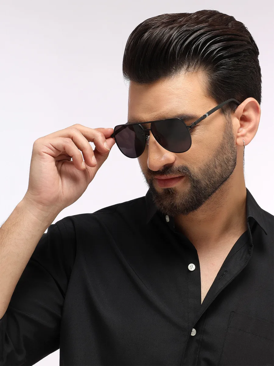 Black Aviator Sunglasses