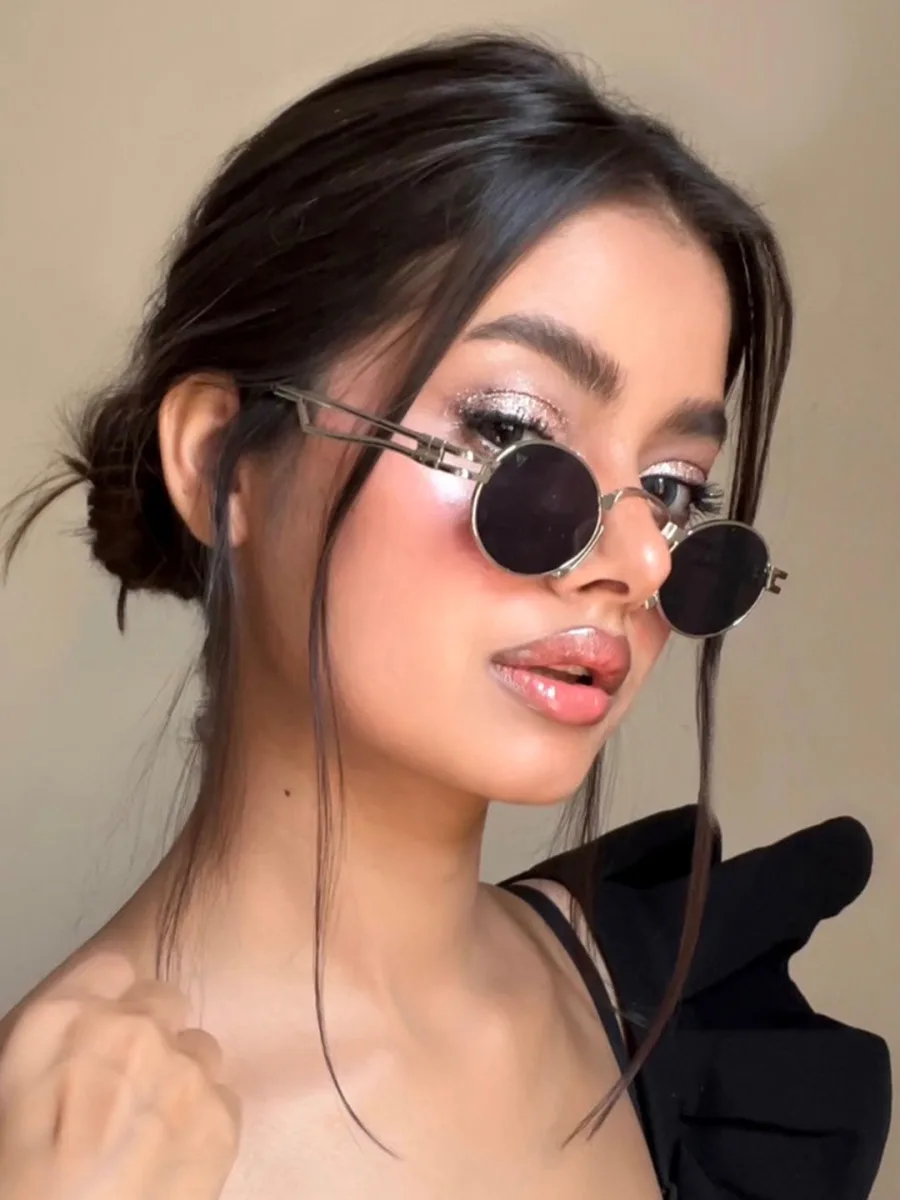 Silver Round Sunglasses