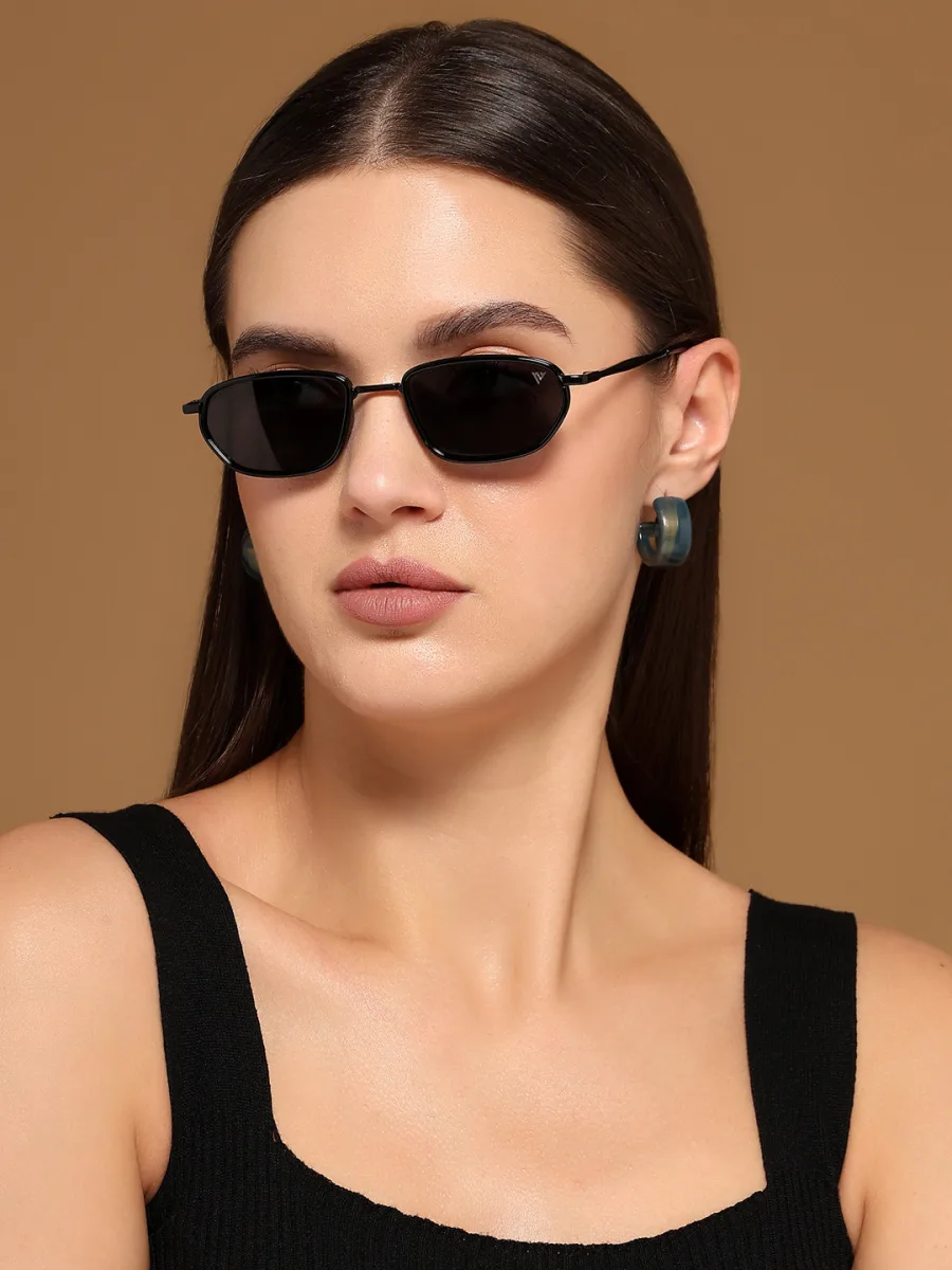 Black Oval Sunglasses