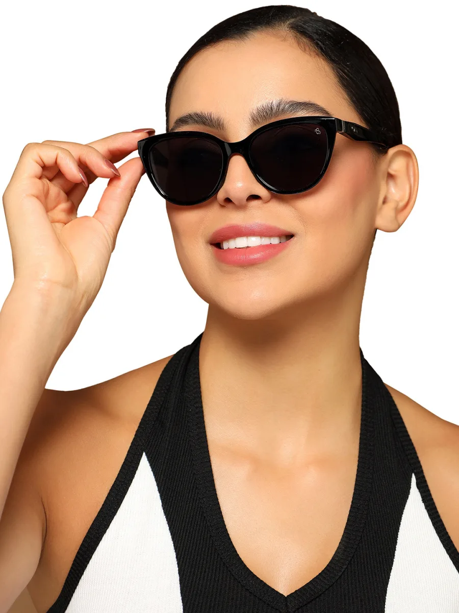 Black Cat-Eye Sunglasses