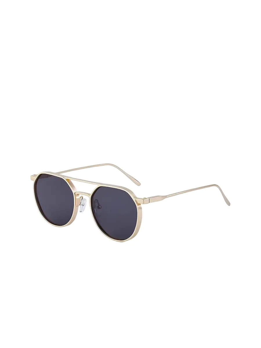 Gold Hexagonal Sunglasses