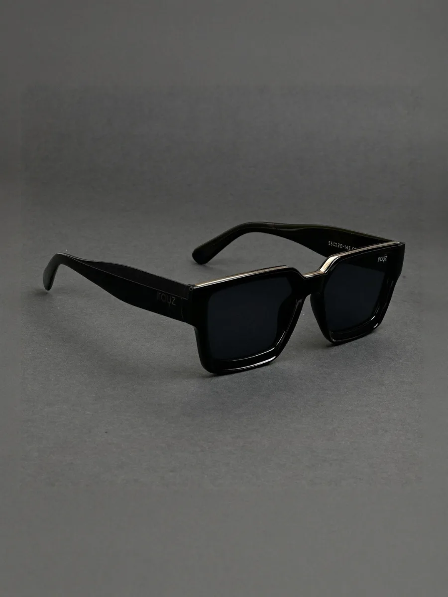 Black Bold Square Sunglasses