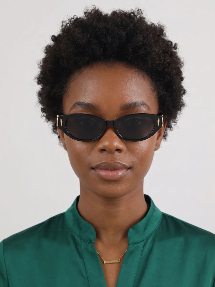 Black Cat-Eye Sunglasses