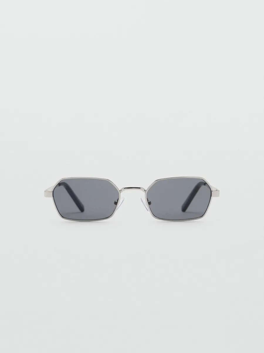 Silver Hexagonal Sunglasses