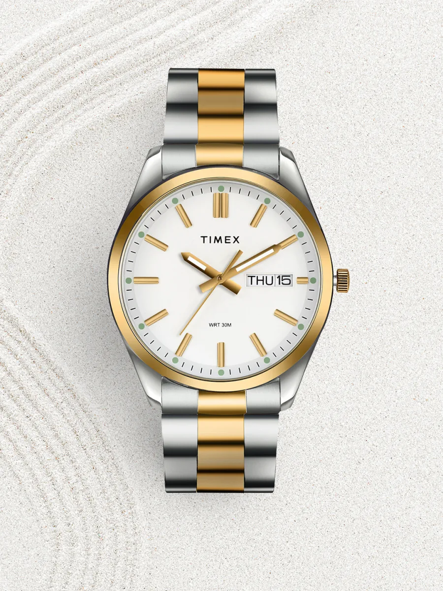 Two-Tone Steel Day-Date Watch