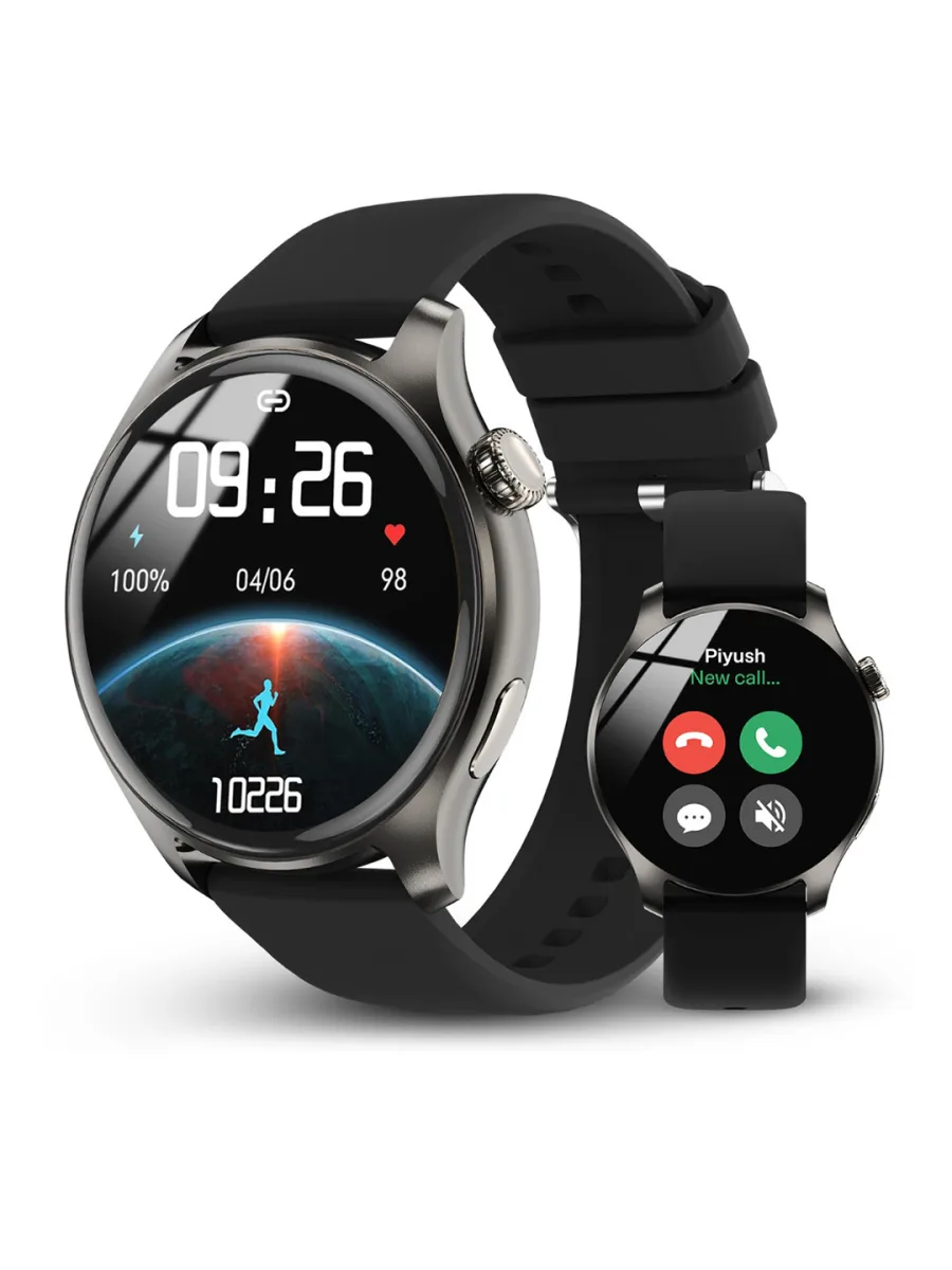 Black Silicone Smartwatch