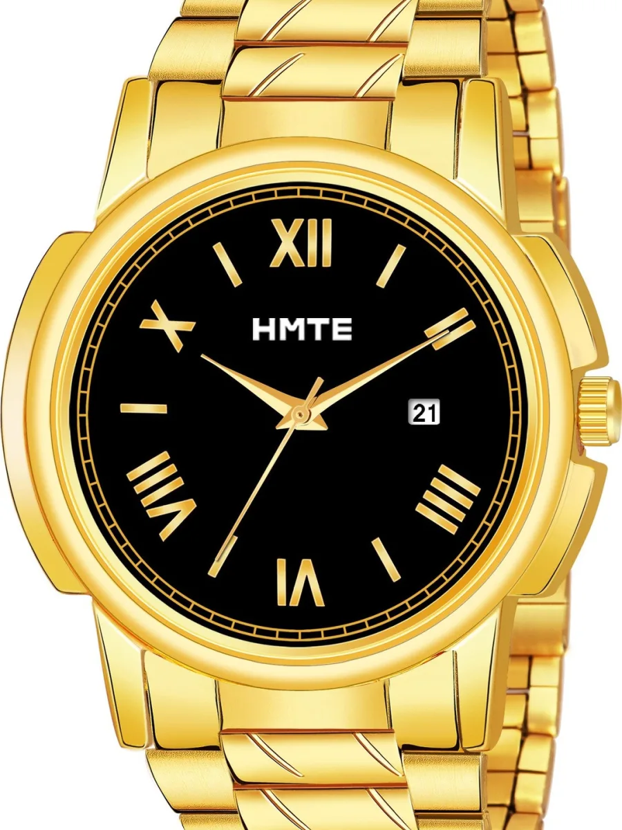 Men Date Aperture Watch