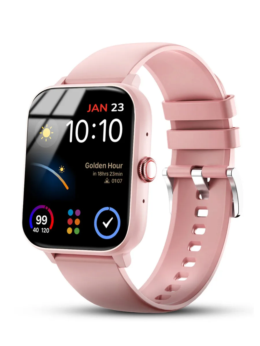 Pink Silicone Smartwatch