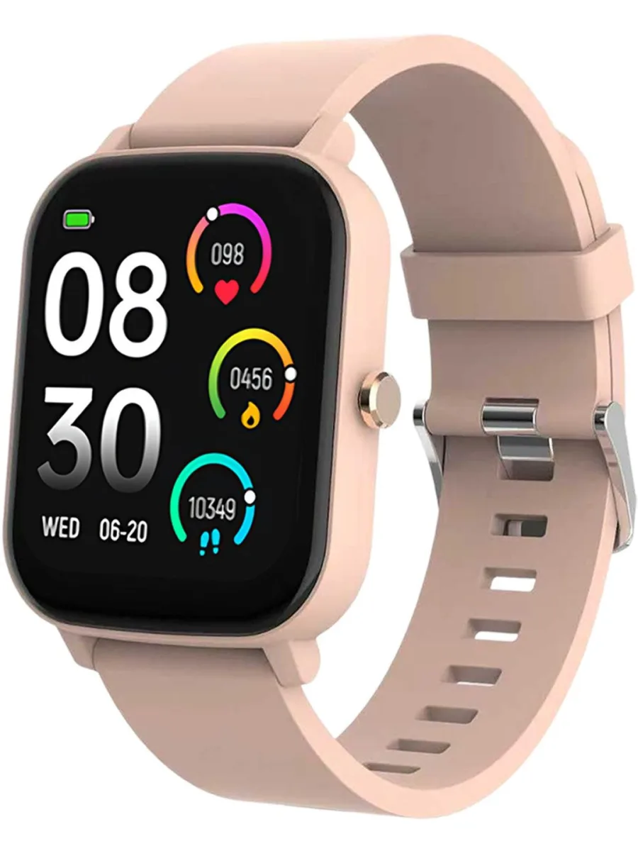 Pink Silicone Smartwatch