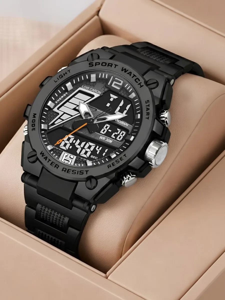Black Sport Ana-Digi Watch