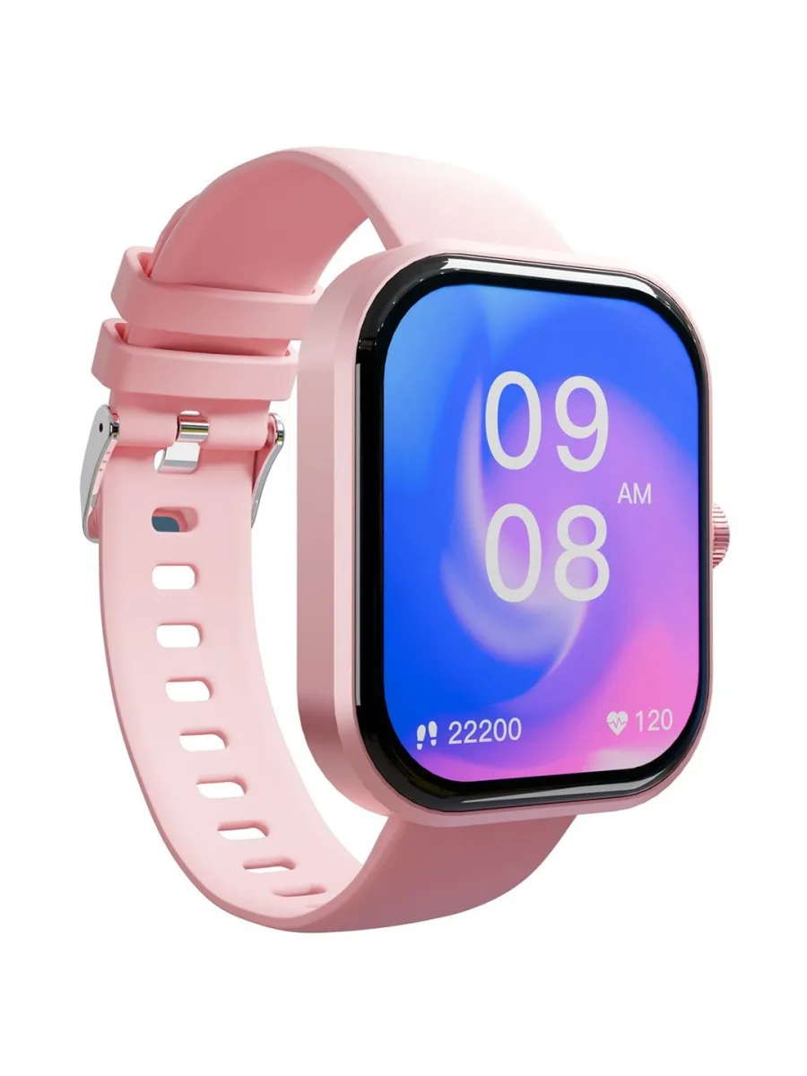 Pink Silicone Smartwatch