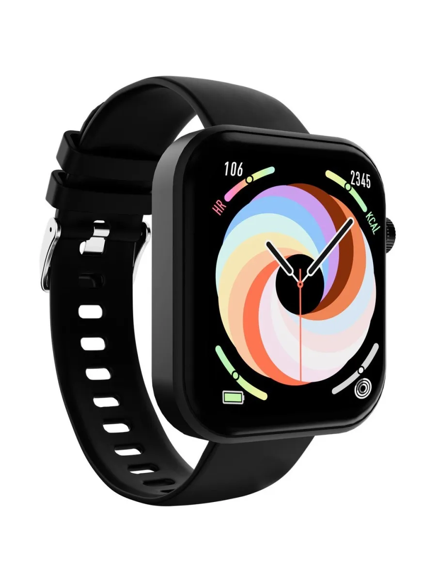 Black Silicone Smartwatch
