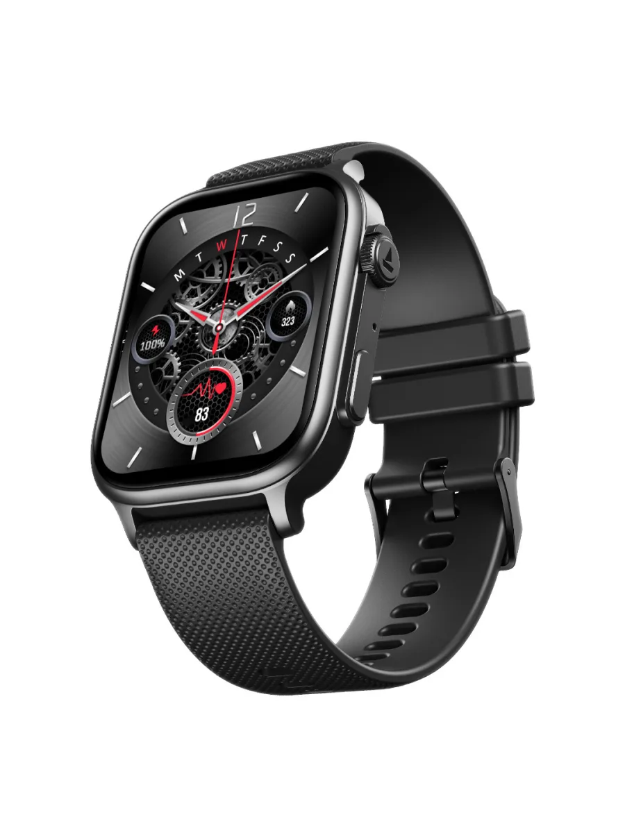 Black Silicone Smartwatch